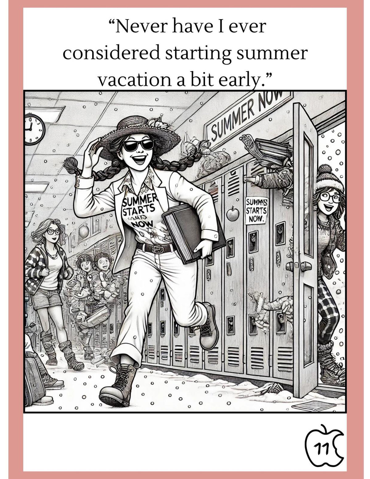 Inside the Teacher's Mind | Funny Teacher Coloring Book