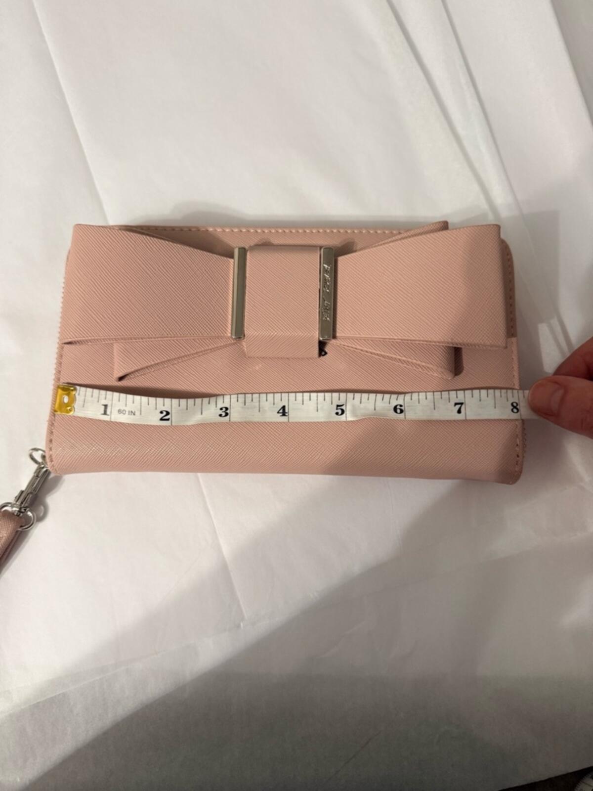 Betsey Johnson Blush Pink Bow Wristlet Wallet NWOT
