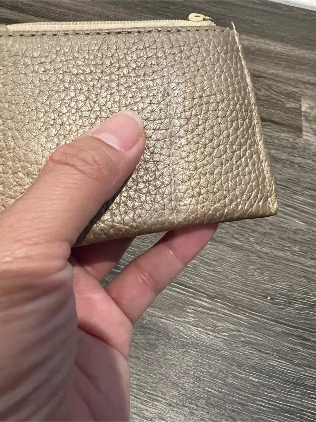 Brighton Gold Tone Card Wallet & Coin Pouch for Women