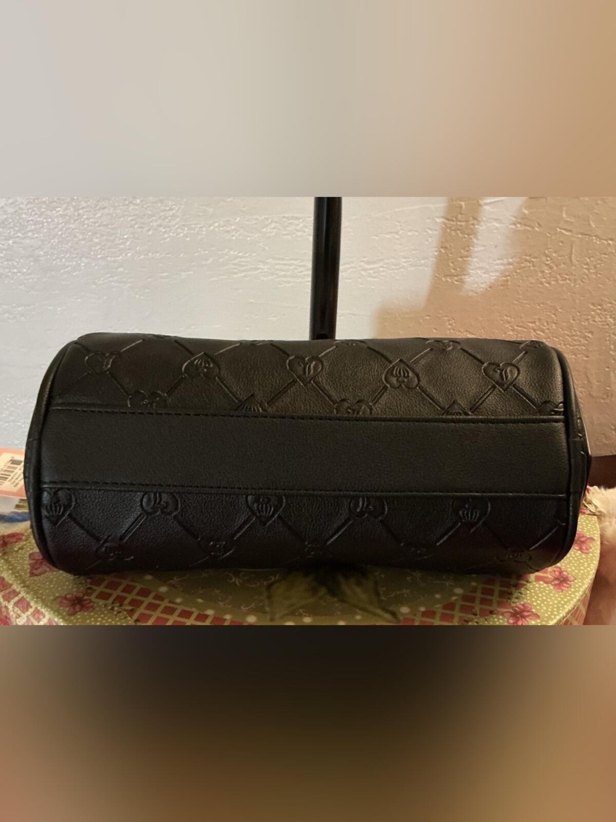 Juicy Couture Holiday In Roll Bag w/Teddy Bear Plush Charm - Liquorice