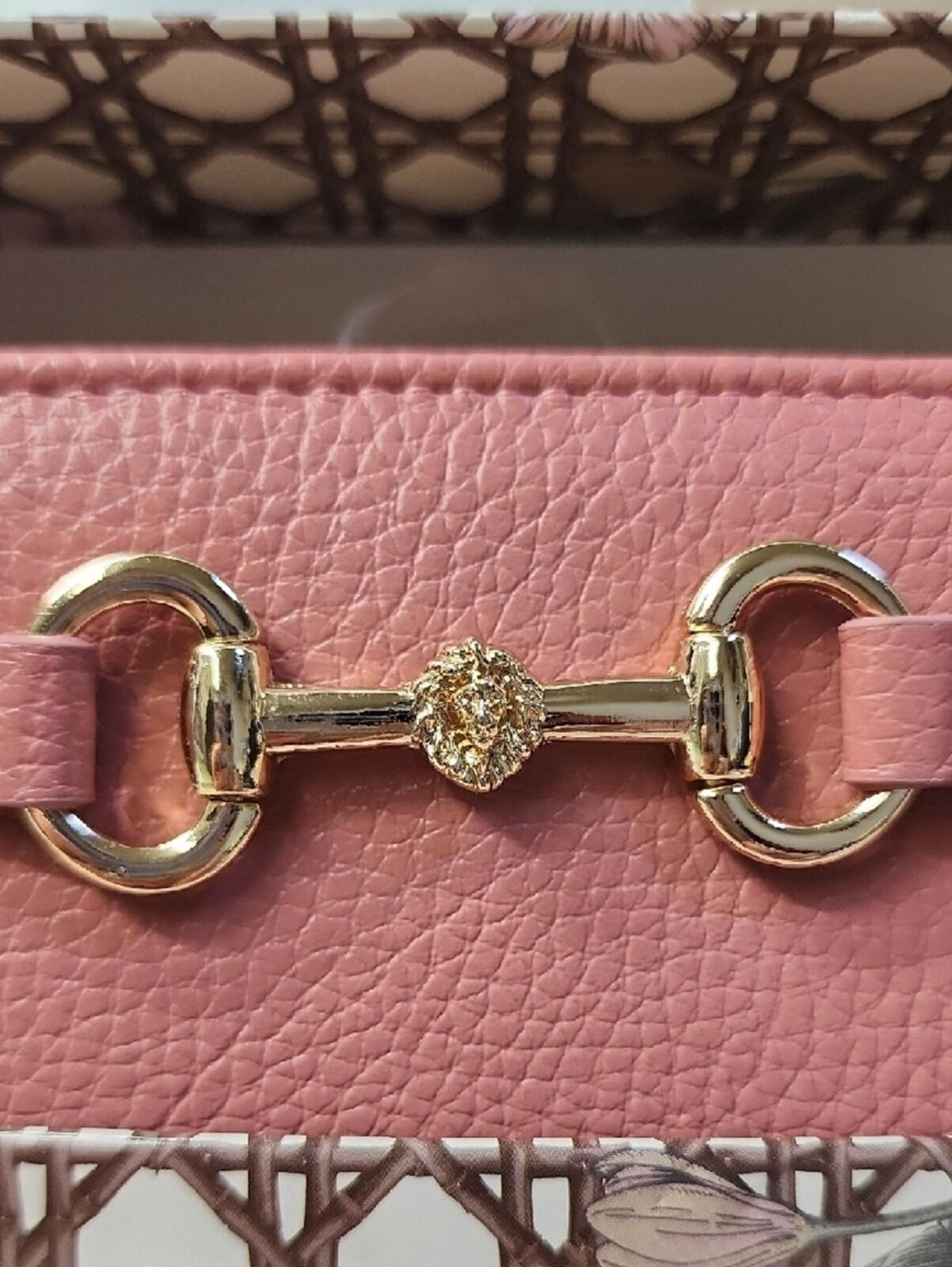 Anne Klein Rose Pink Horsebit Wallet Gold Hardware Quiet Luxury NWT
