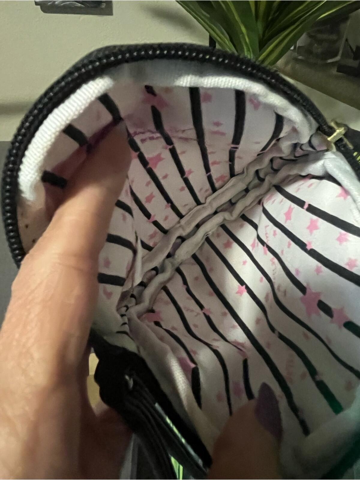 Betsey Johnson Pink Strawberry Wristlet Clutch Purse Zip Pouch