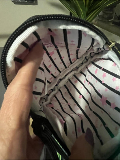 Betsey Johnson Pink Strawberry Wristlet Clutch Purse Zip Pouch