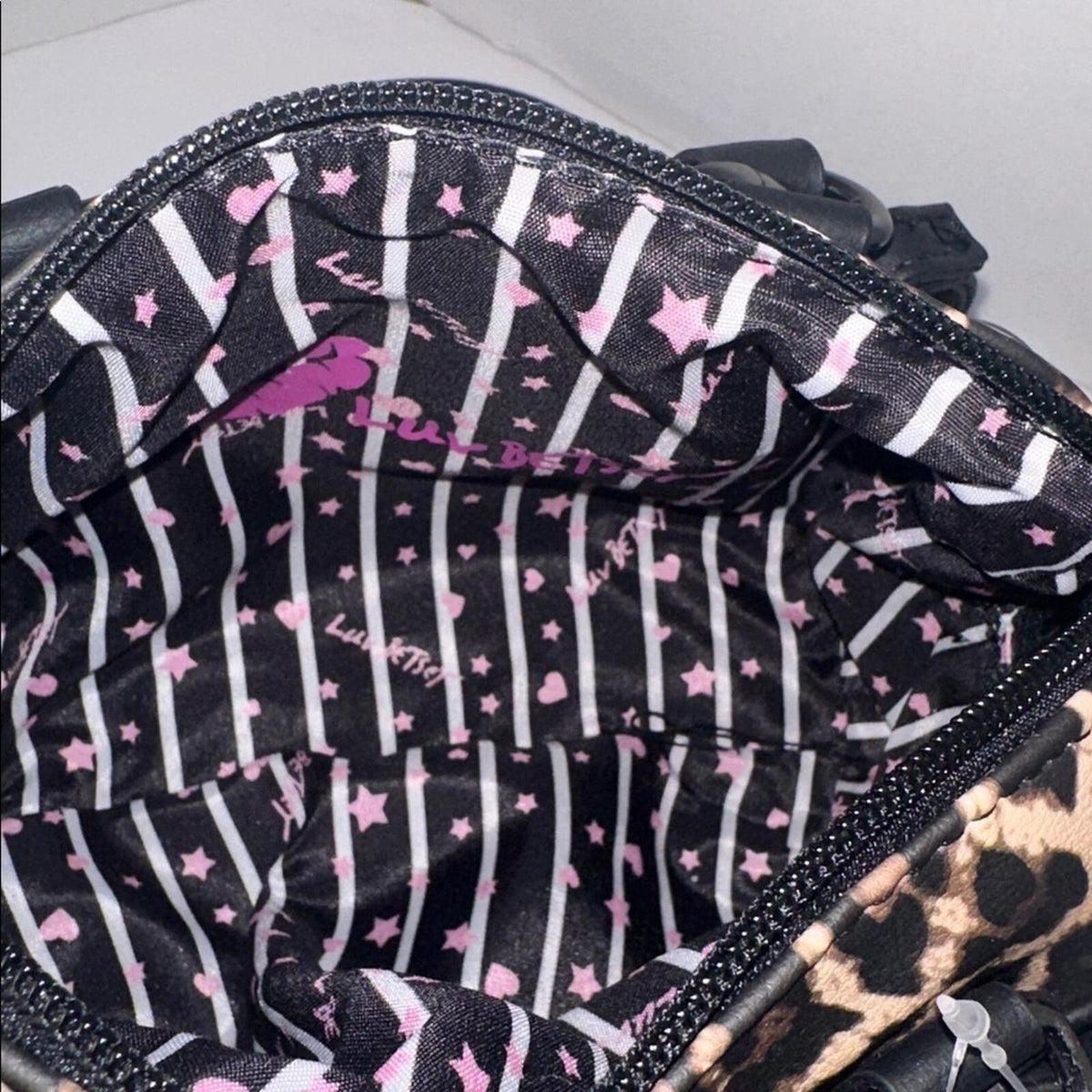 NWTRare Luv Betsey Johnson Leopard Print Mini Barrel Bag