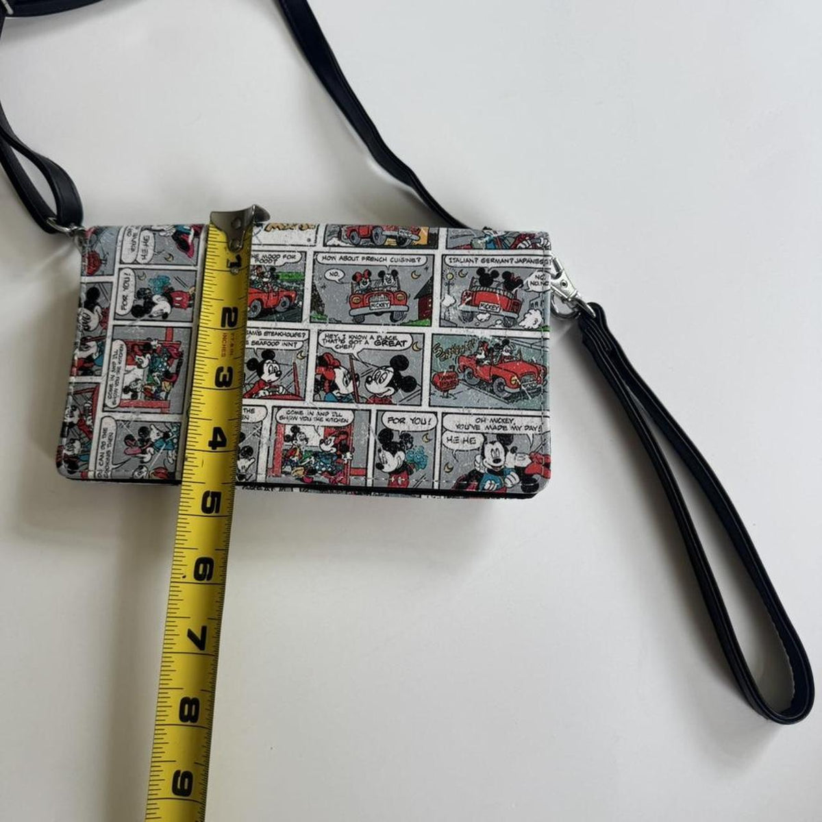 Disney Mickey Mouse Comic Strip Crossbody Bag with Adjustable Strap