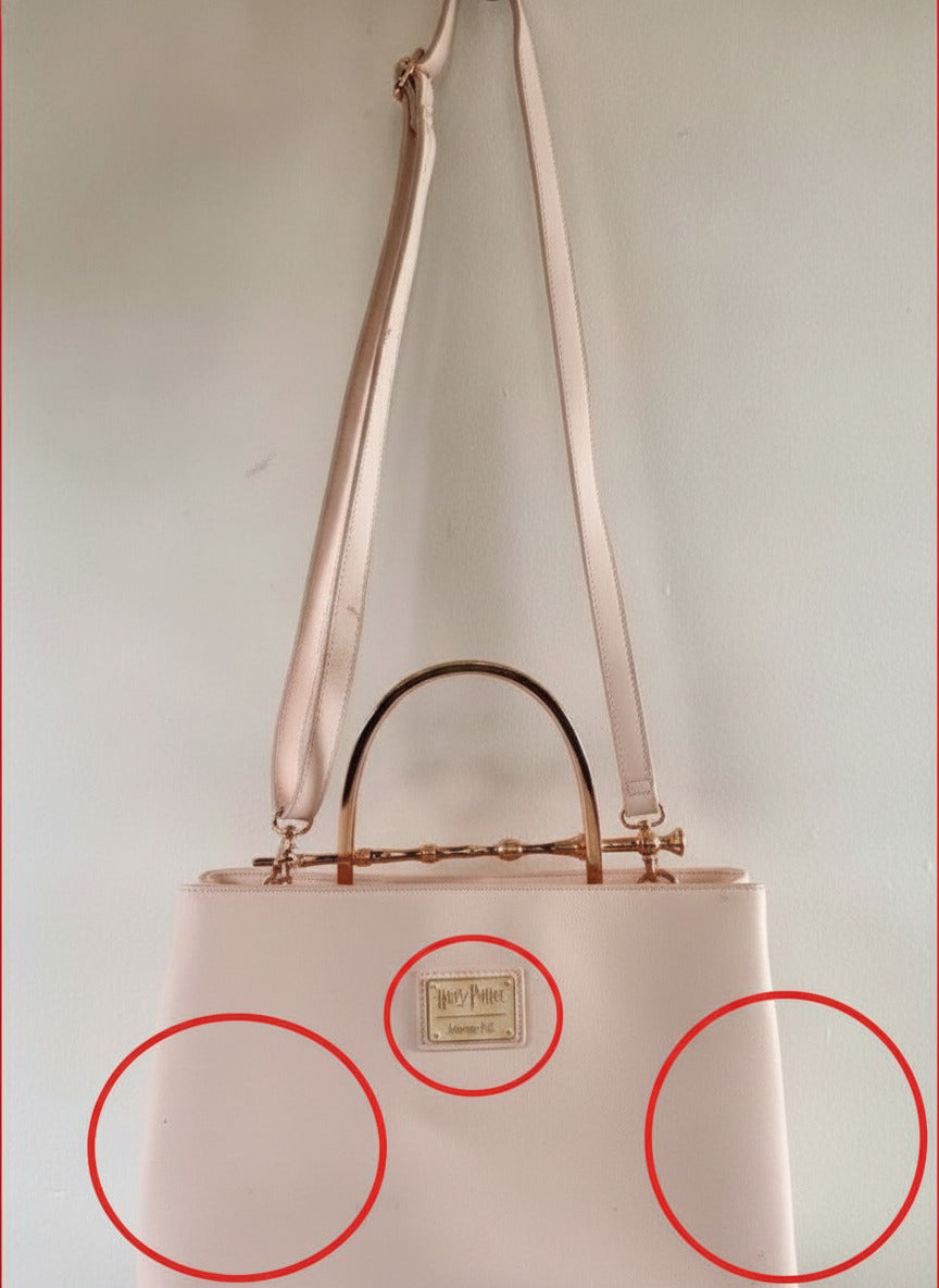 Loungefly Pink Deathly Hallows Women's Crossbody Bag with Rose Gold Hardware