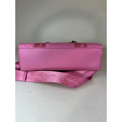 NWT Ed Hardy Pink Tiger Bag Embossed Tote Crossbody Satchel Purse Glam