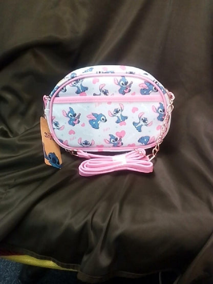 Disney Stitch Pink Hearts Crossbody Bag Kawaii NWT