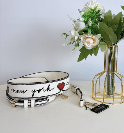 Kate Spade New York Heart Replacement Bag Strap Ivory Meringue MSRP $128 NWT