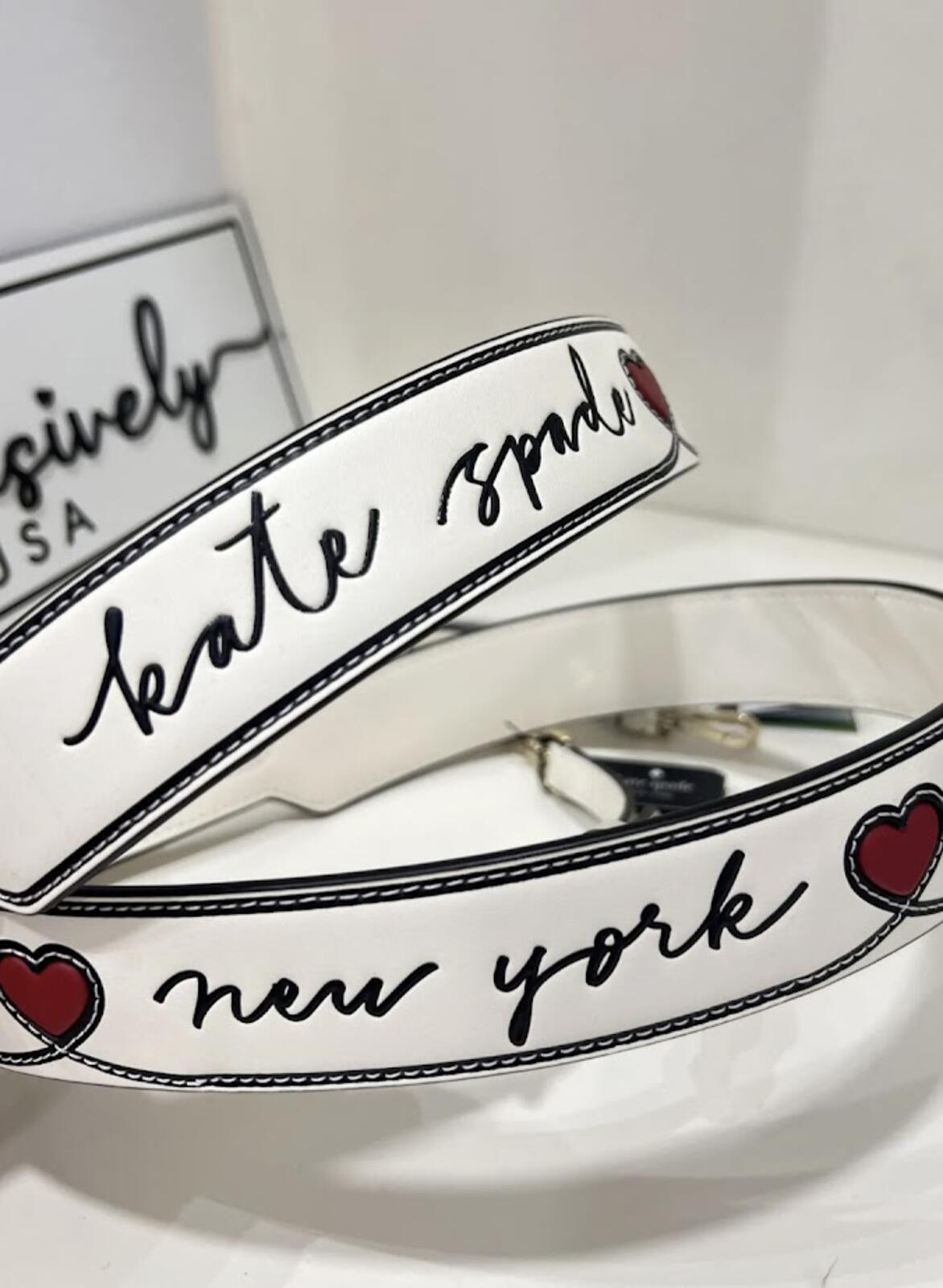 Kate Spade New York Heart Replacement Bag Strap Ivory Meringue MSRP $128 NWT