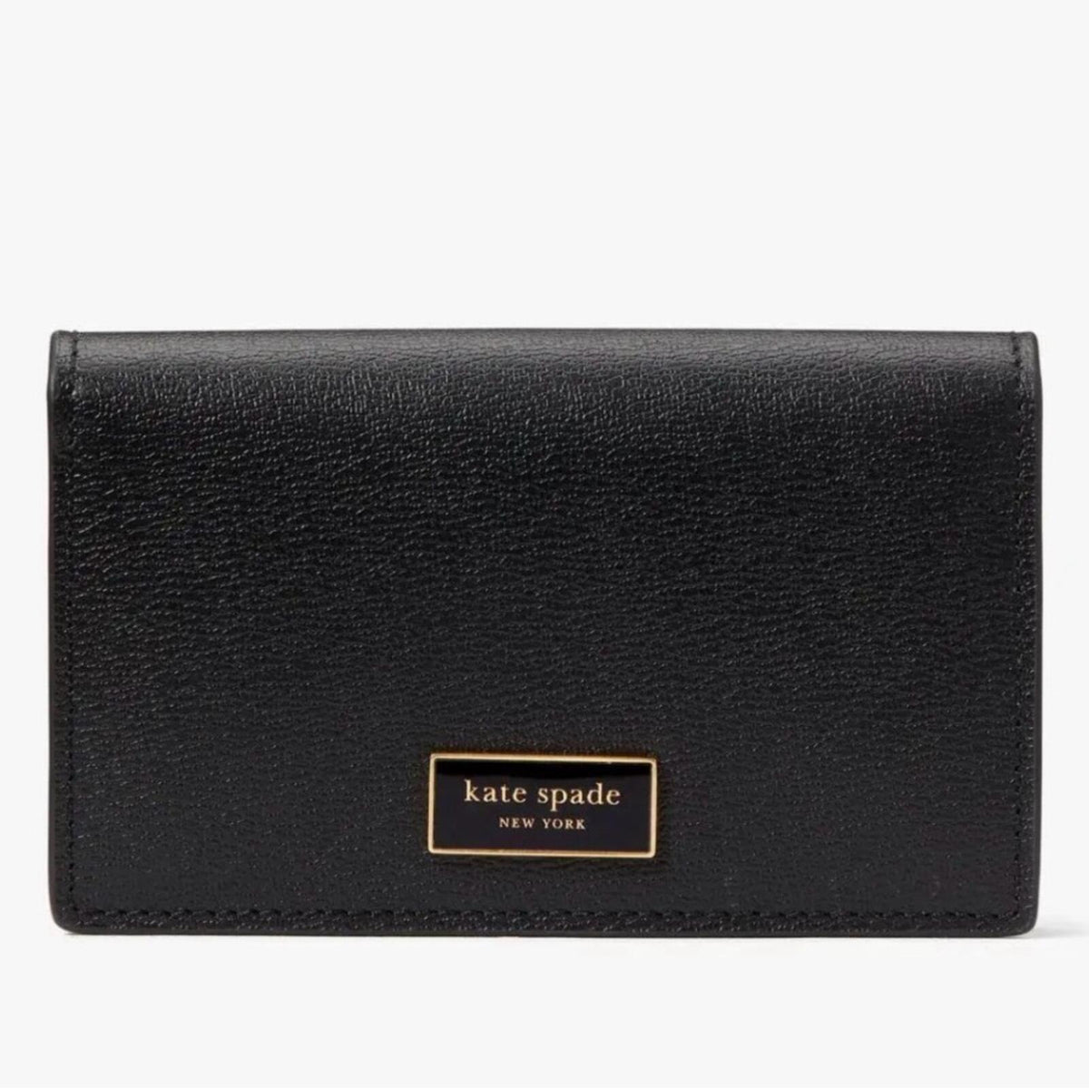 Kate Spade Laurel Way Mikas Pond Darla Black Mini Palm Bifold Wallet NWOT