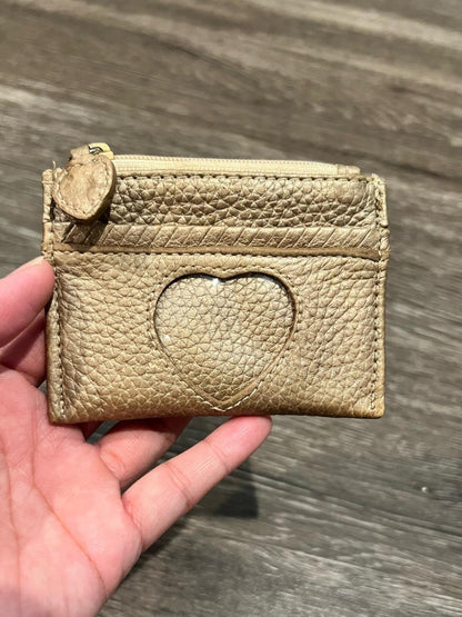 Brighton Gold Tone Card Wallet & Coin Pouch for Women