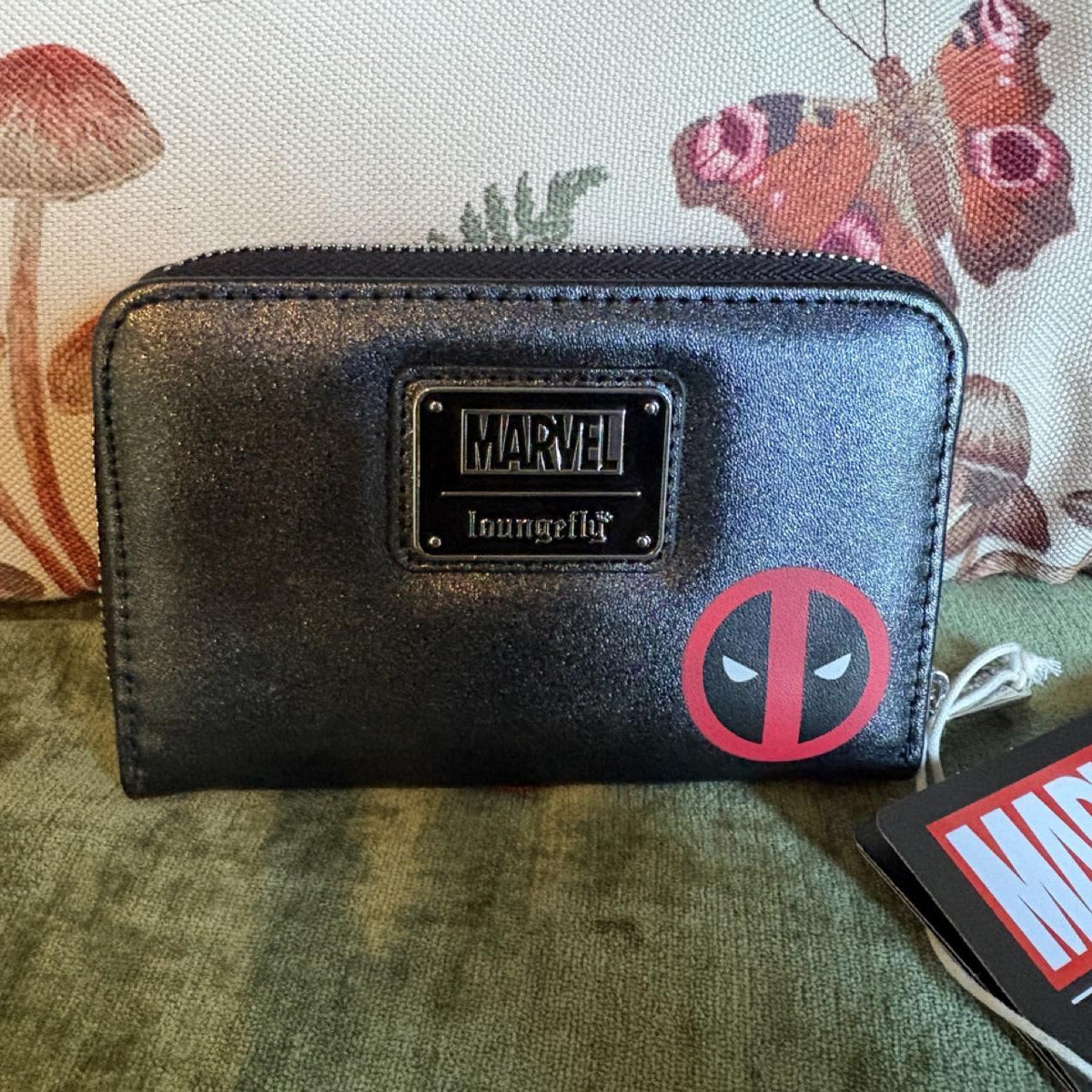 Loungefly Black Multicolor Character Print Mini Backpack NWT Marvel