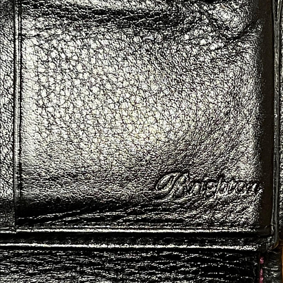 Brighton Black Leather Women's Crossbody Wallet with Colorful Accents