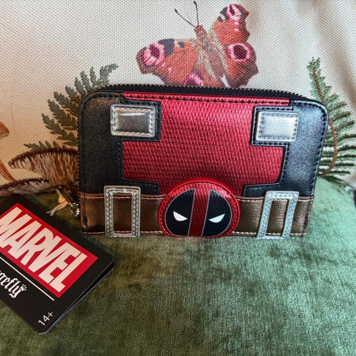 Loungefly Black Multicolor Character Print Mini Backpack NWT Marvel