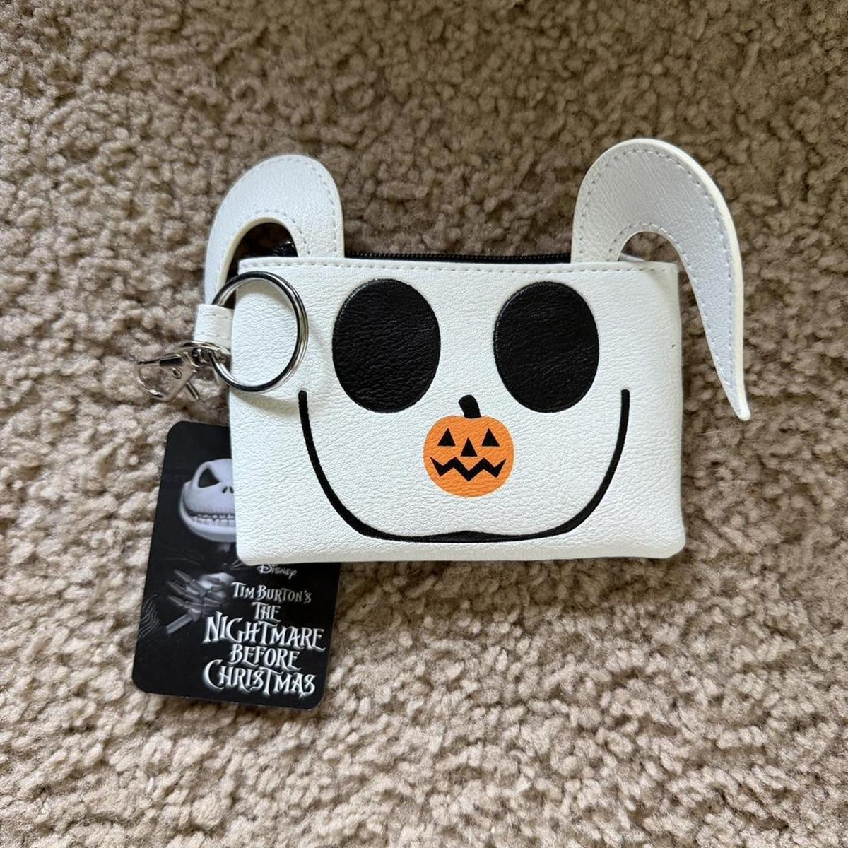 Disney The Nightmare Before Christmas Kid's Wallet Purse with Keyring NWT