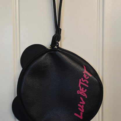 Luv Betsey Johnson Panda Wristlet Coin Purse Pouch Kawaii Heart