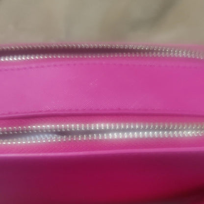 Valentino Orlandi Hot Pink Studded Double Zip Camera Crossbody Bag NWT