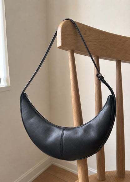 BCBG Black Skinny Crescent Sling Shoulder Bag NWT