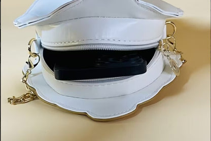 Cupcake Shaped Crossbody Bag with Gold Chain Strap NWOT