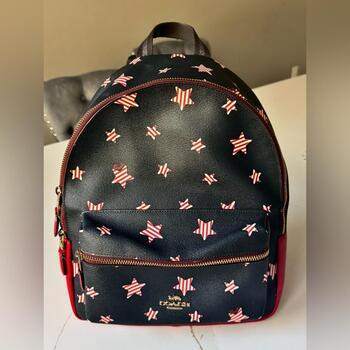 Coach Charlie Star Print Mini Backpack NWOT