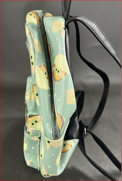 Star Wars Grogu Mini Backpack Faux Leather Mint Green Bioworld