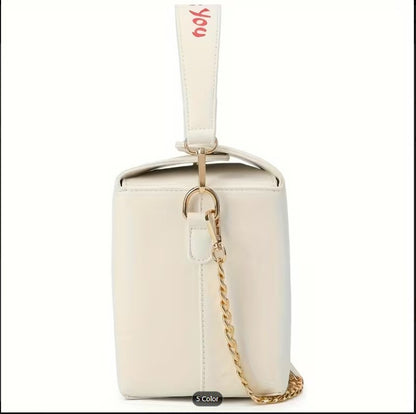 Chinese Takeout Box Crossbody Bag - Novelty Tower Pattern Purse