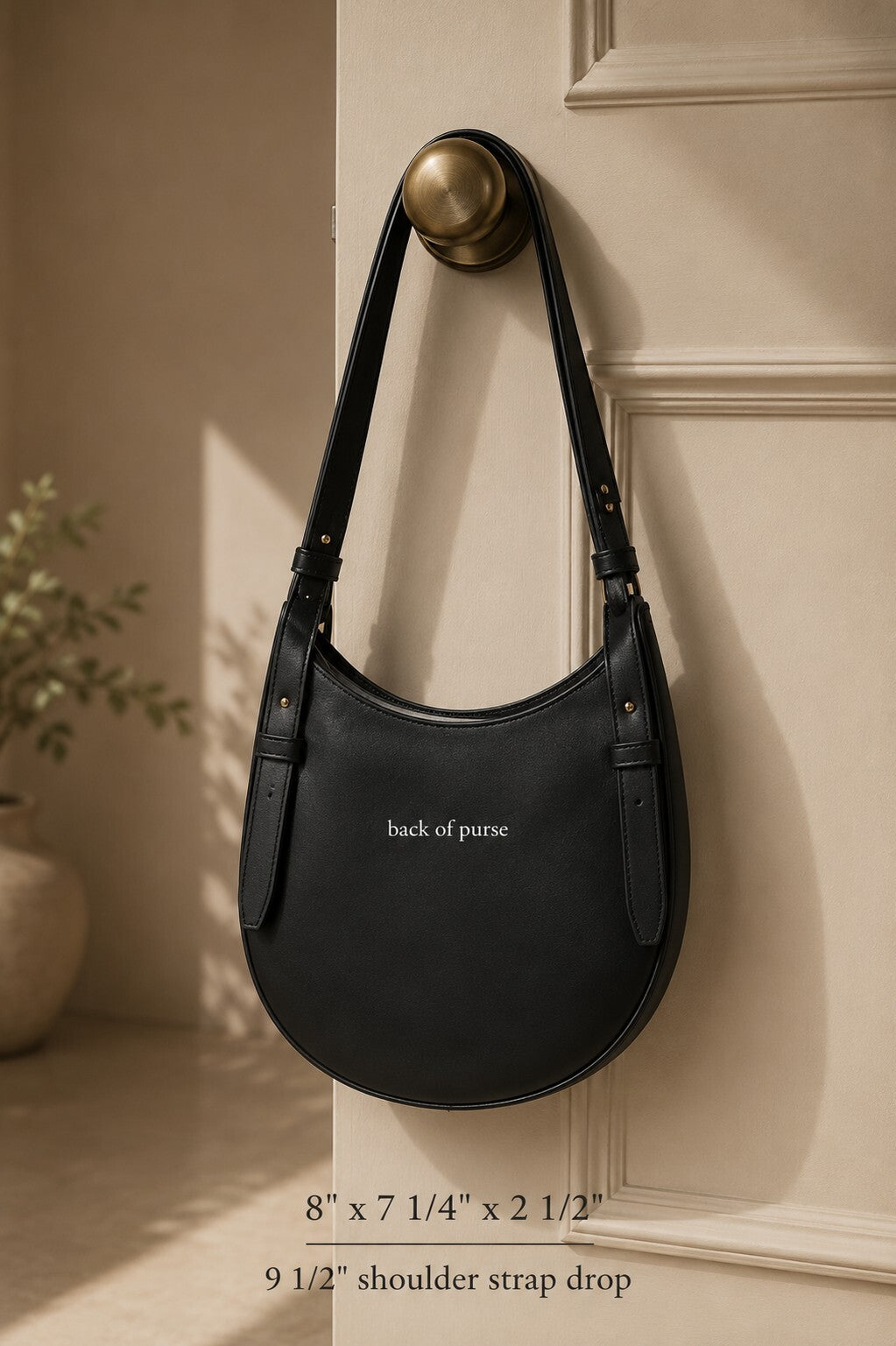 NWT Coperni Mini Hobo Belt Bag Black Smooth Leather Crescent Shoulder  Authentic