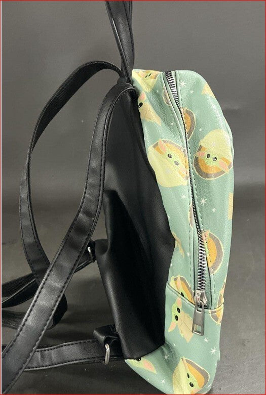 Star Wars Grogu Mini Backpack Faux Leather Mint Green Bioworld