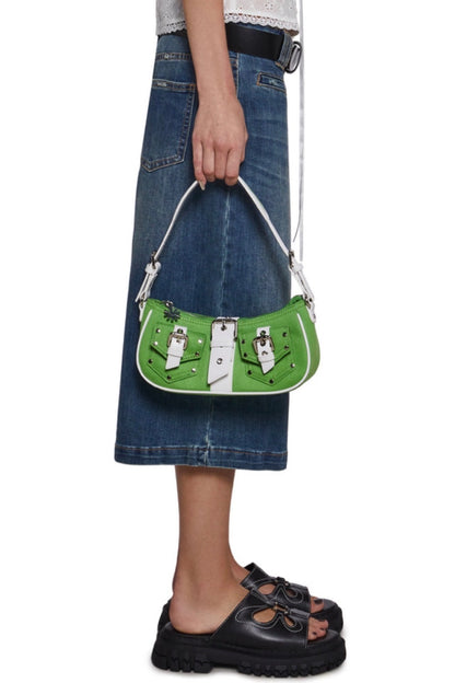 Delia’s by Dolls Kill Valencia Green Y2K Buckle Mini Shoulder Bag NWT