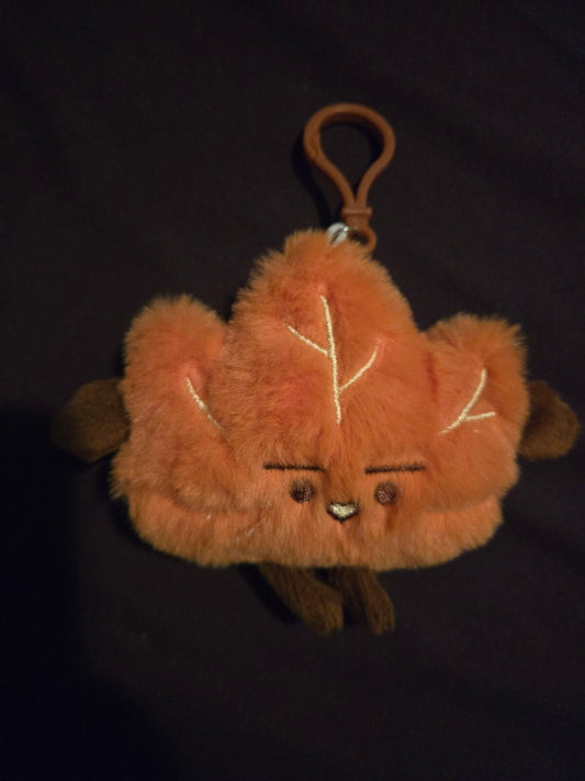 Cute Plush Leaf Keychain Bag Charm