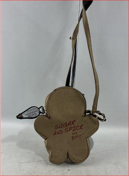 Betsey Johnson Girl Gingerbread Novelty Crossbody Bag-Champagne