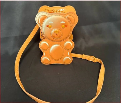 Betsey Johnson Kitsch XO Candy Gummy Bear Orange Crossbody Novelty Purse