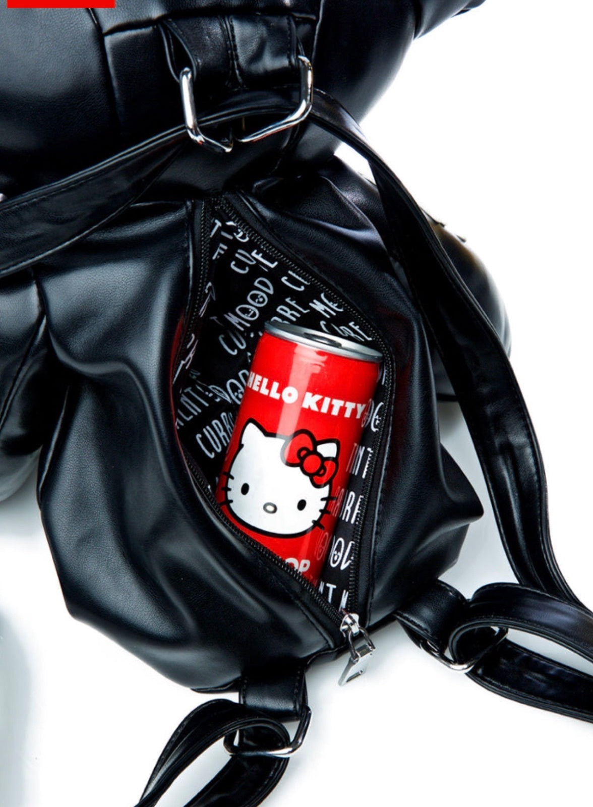 Dolls Kill Current Mood Deady Teddy Skeleton Bear Backpack Black Goth 25” nwt