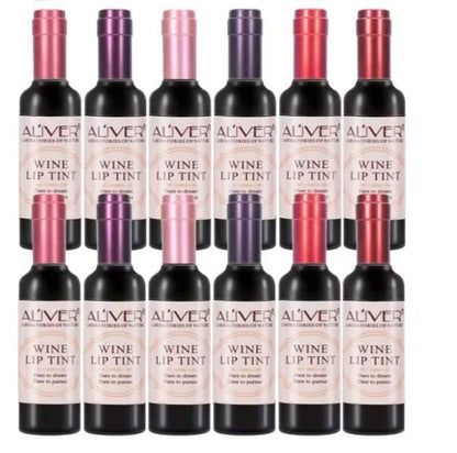 Aliver Wine Lip Tint 6-Color Set New