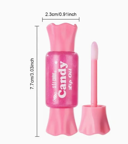 S.R. Color Candy Lip Oil Set 6pc Shimmery Glitter Lip Gloss Plumper NIB-6