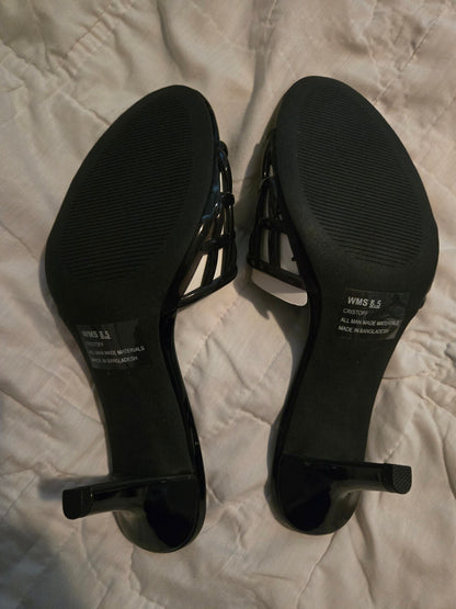 DV Dolce Vita Cristoff Smoke Caged Slide Sandals Size 8.5