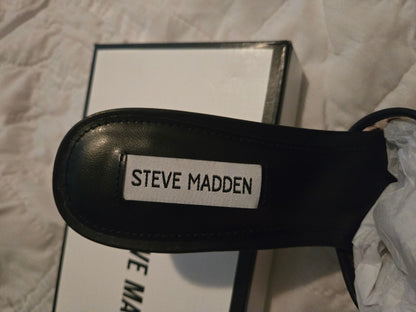 Steve Madden Palomah Leopard Clear Strap Mule Sandals Size 8