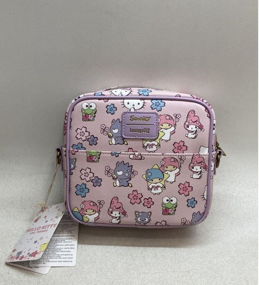 Loungefly Sanrio Hello Kitty Friends Sakura Cherry Blossom Crossbody Bag NWT