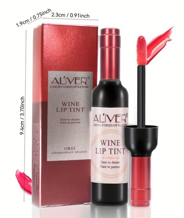 Aliver Wine Lip Tint 6-Color Set New