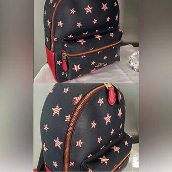 Coach Charlie Star Print Mini Backpack NWOT