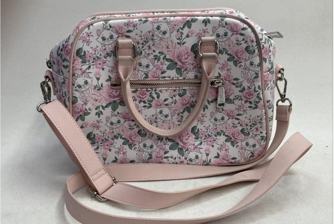 Loungefly Disney The Aristocats Marie Floral Pink Satchel Crossbody NWOT