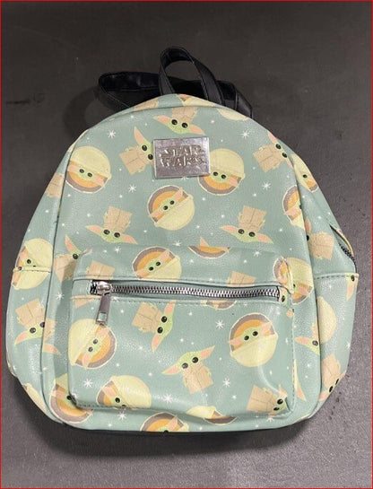 Star Wars Grogu Mini Backpack Faux Leather Mint Green Bioworld