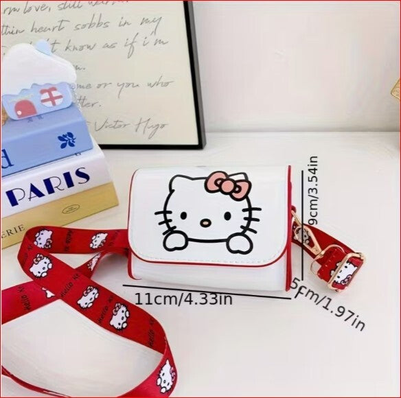 Hello Kitty Portable Handheld Fan with Tote Bag and Mini Purses Set