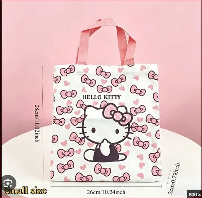 Hello Kitty Portable Handheld Fan with Tote Bag and Mini Purses Set