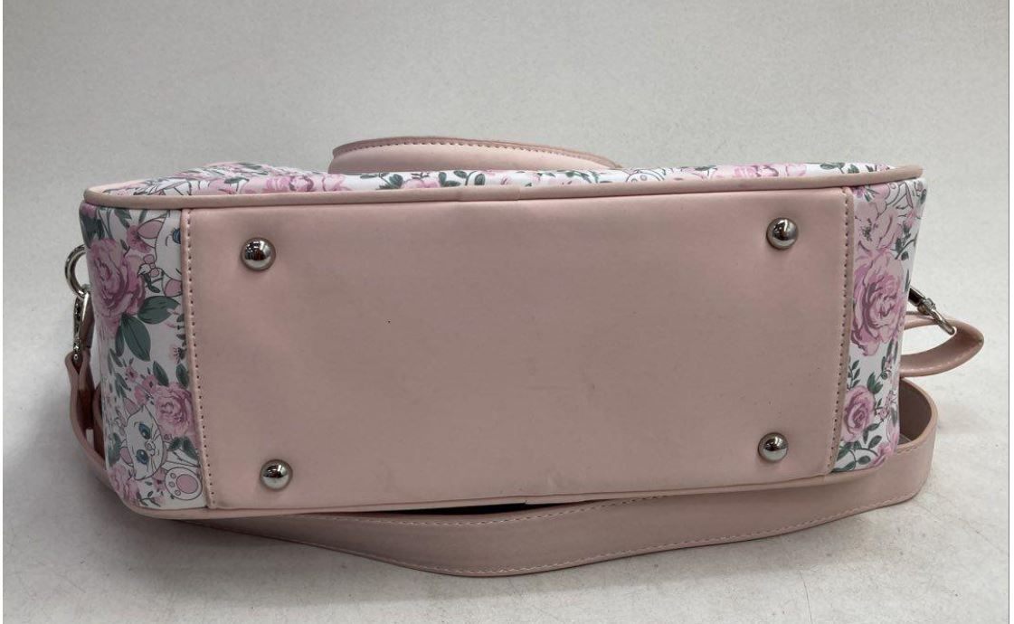 Loungefly Disney The Aristocats Marie Floral Pink Satchel Crossbody NWOT