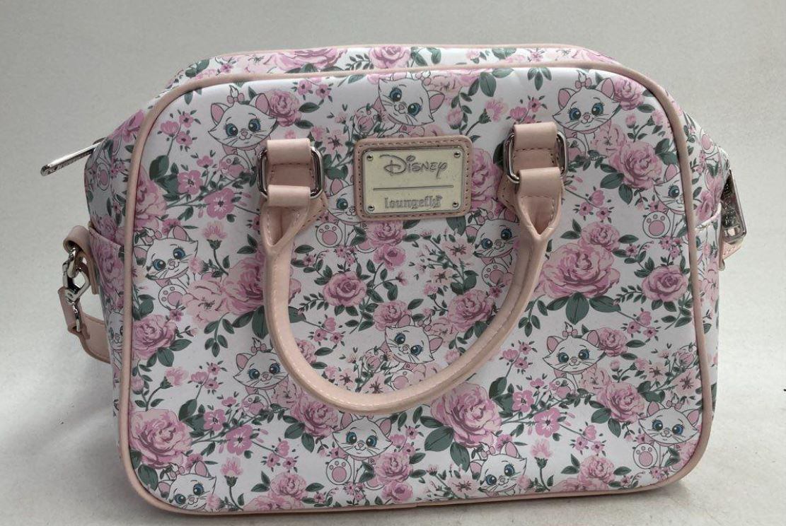Loungefly Disney The Aristocats Marie Floral Pink Satchel Crossbody NWOT