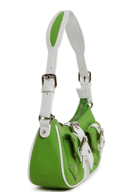 Delia’s by Dolls Kill Valencia Green Y2K Buckle Mini Shoulder Bag NWT