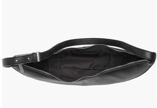 BCBG Black Skinny Crescent Sling Shoulder Bag NWT