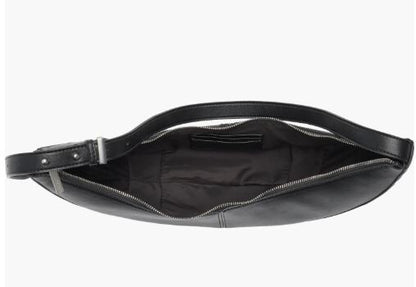 BCBG Black Skinny Crescent Sling Shoulder Bag NWT